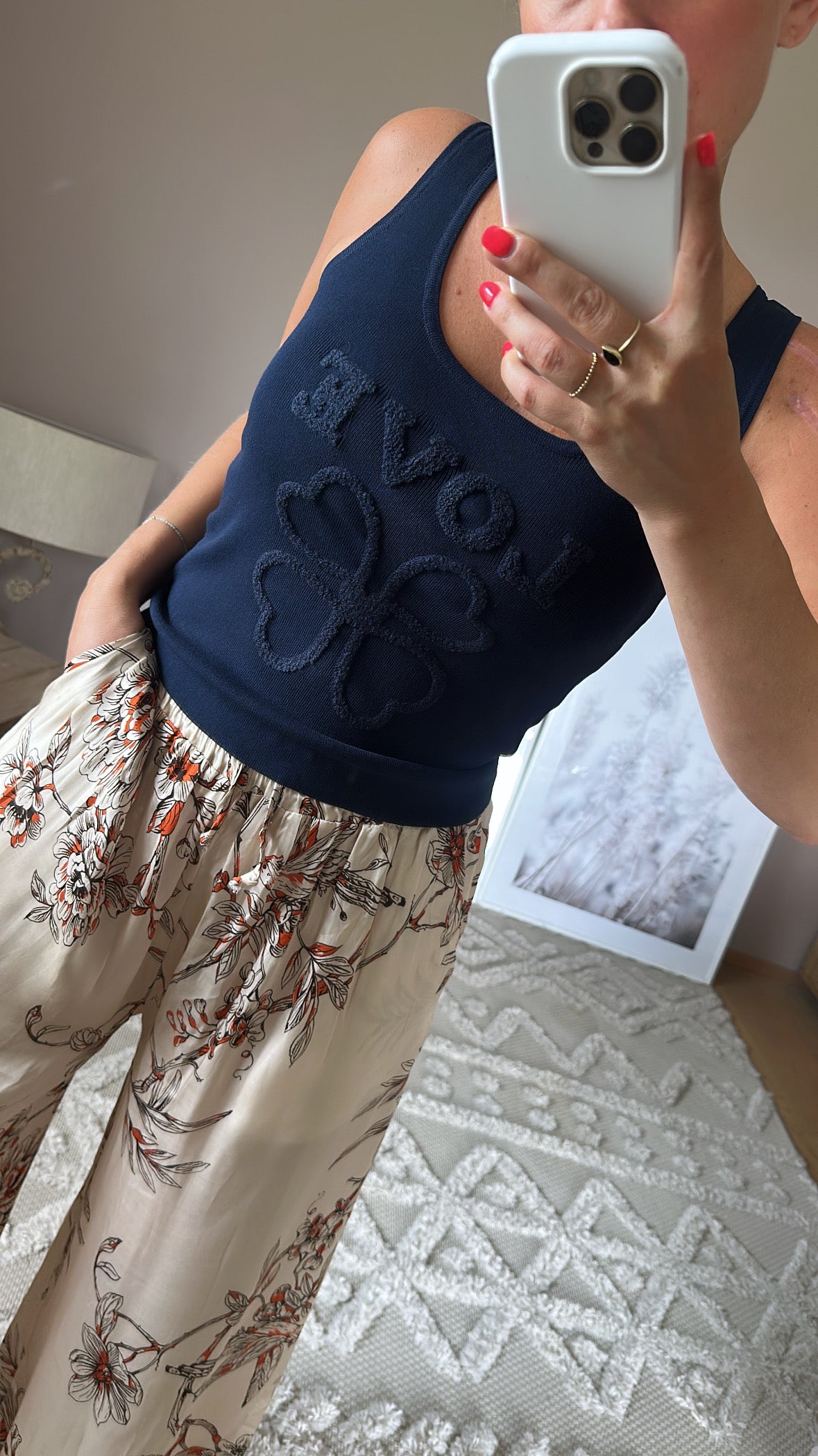 Stricktop – Herz trifft Kleeblatt - Navy