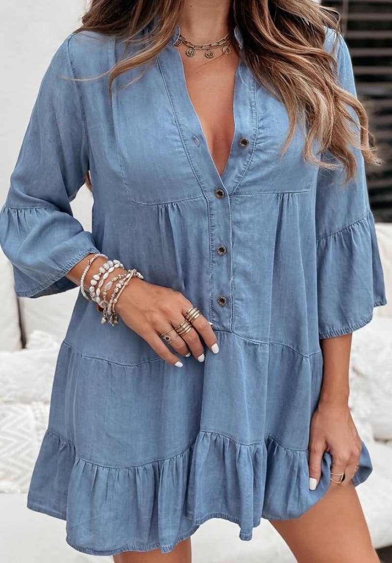 Jeans Tunika-Kleid