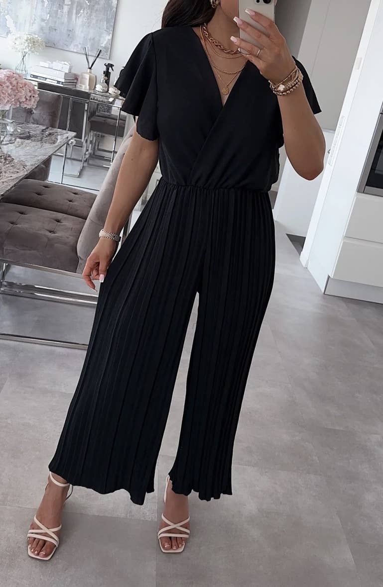 Maxi Jumpsuit in Plissee