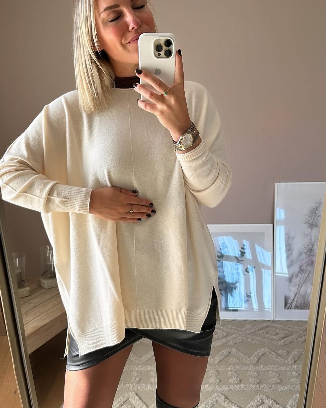 Oversized Pullover cream