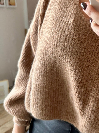 Cropped Pullover macchiato