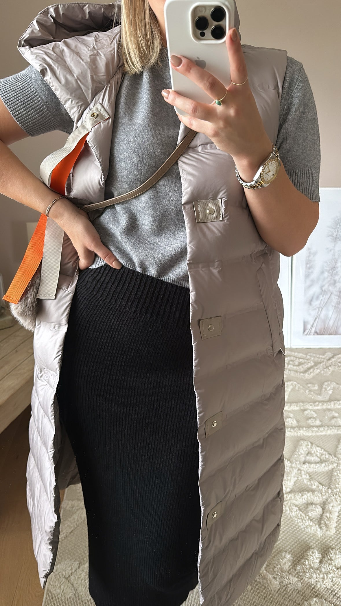 Puff Gilet Grey