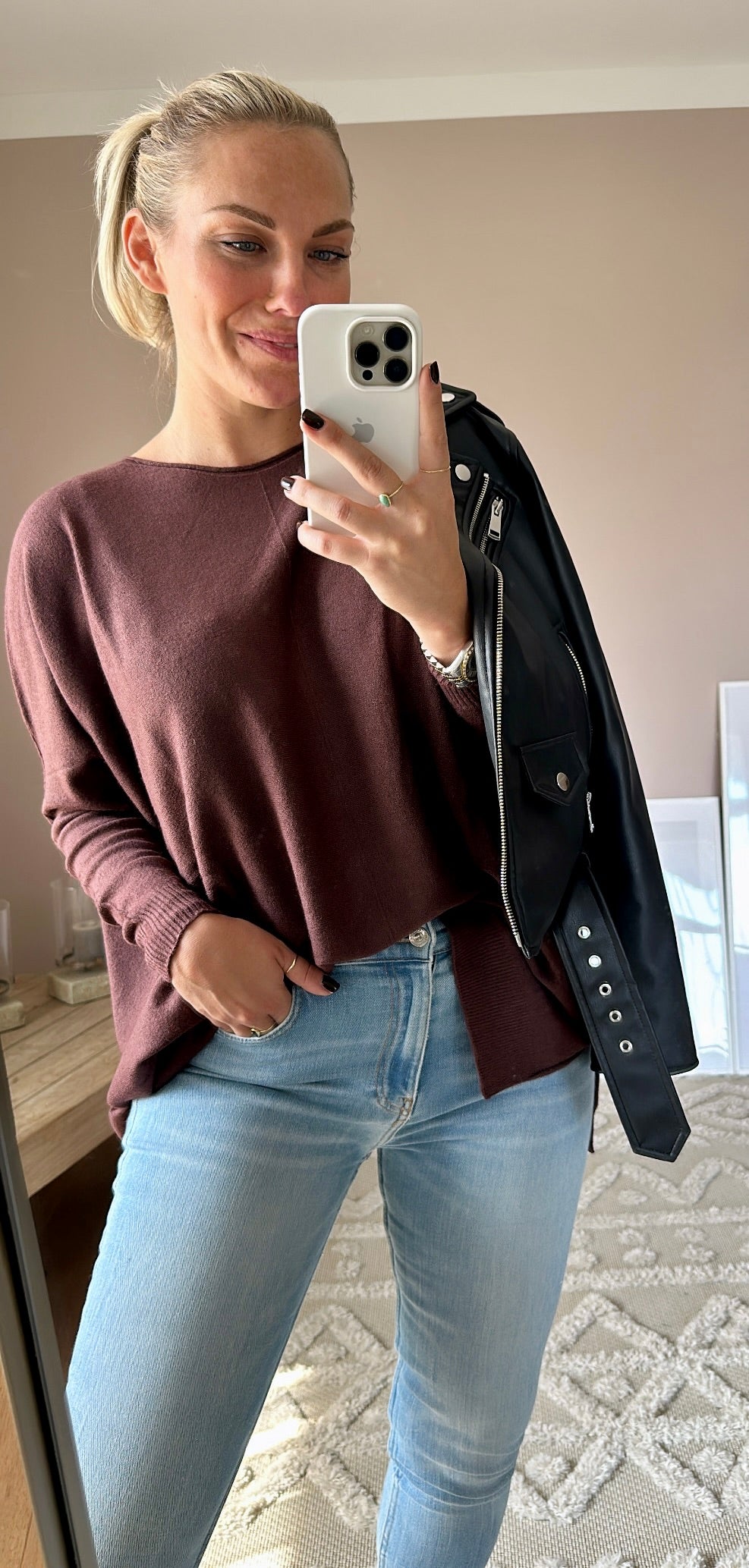 Oversized Pullover brown