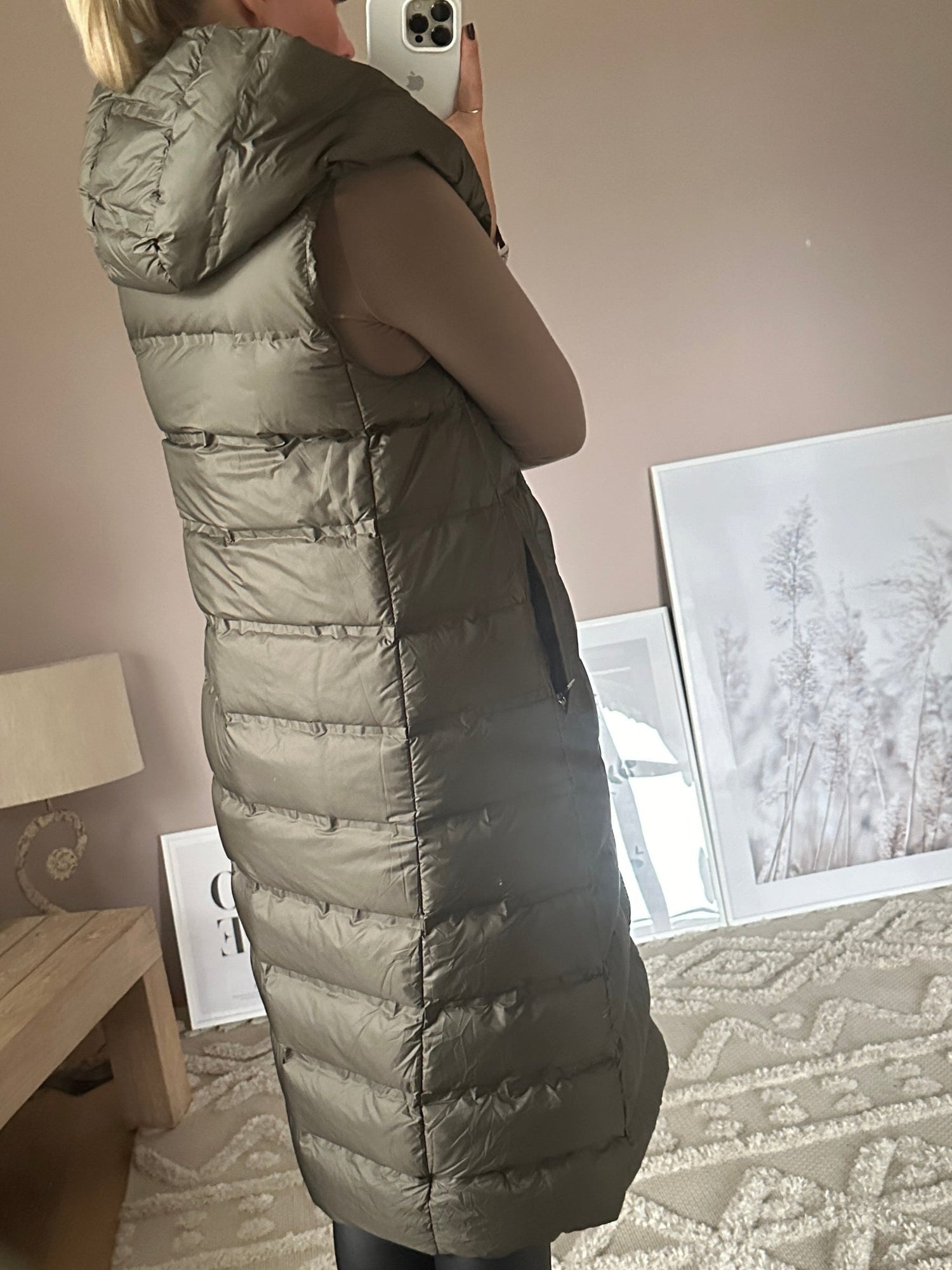 Puff Gilet Khaki Grün