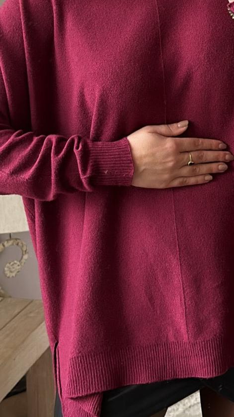 Oversized Pullover Berry